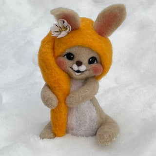 Ullnåla figur Kalle, gul