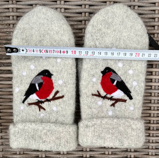 Ullnåla figur Votter Dompap