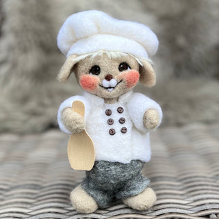 Ullnåla figur Kokken Halvstrøm