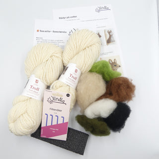 Tovet rådyrvotter, komplett kit