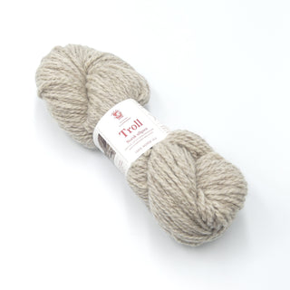 Garn - Troll, melert lys brun