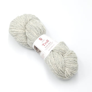 Garn - Troll melert, lys grå