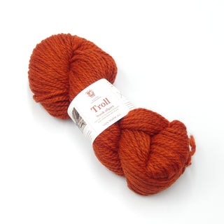 Garn - Troll melert, rustrød