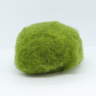 Karda wool - Heathered grass green