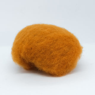 Carded wool - Ocher