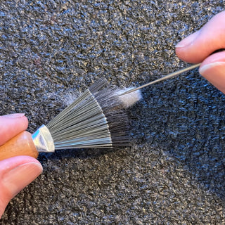 Børste til nålefilting m.m.