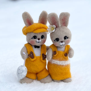 Ullnåla figur - Peder og Petra