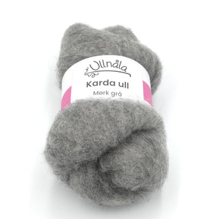 Karda wool - Dark gray (washed)