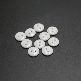 Buttons - White, 10 pcs