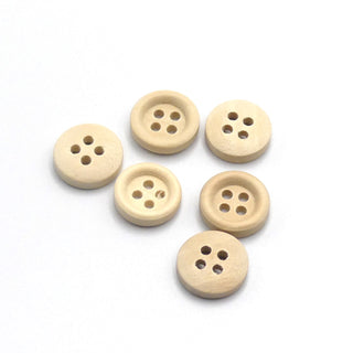 Buttons – Made of wood, 6 pcs