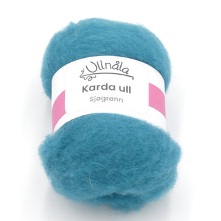 Karda wool - Sea green