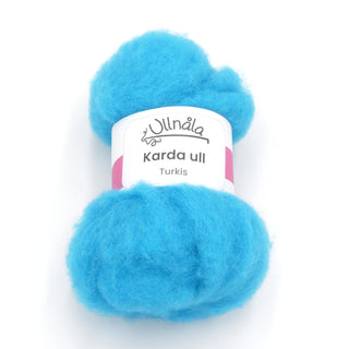 Karda wool - Turquoise